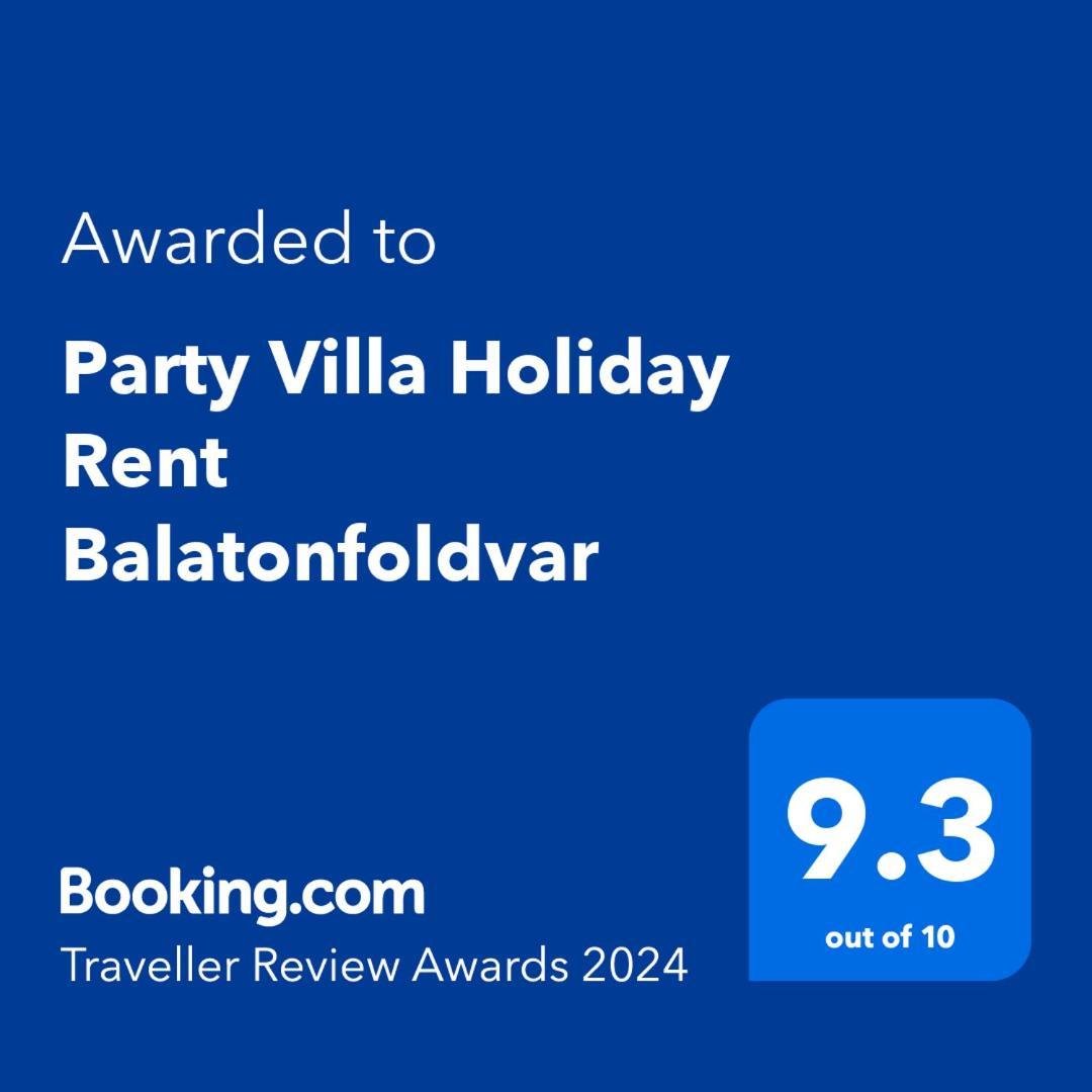 Party Villa Holiday Rent Balatonfoldvar Exterior photo